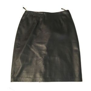 CROFT & BARROW Black Soft Genuine Lambskin Leather